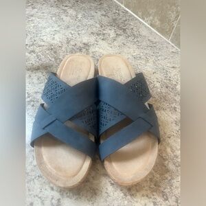 Kim Rogers Blue Sandals